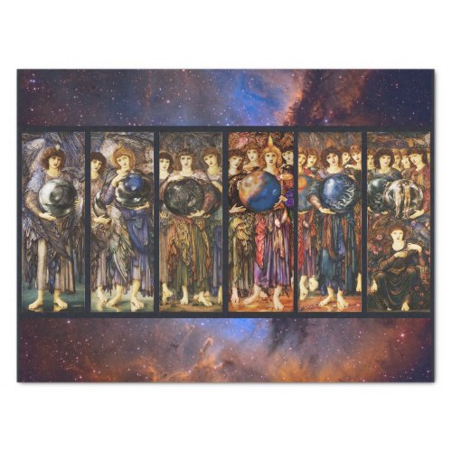SIX DAYS OF CREATION ANGELS by Edward Burne Jones Tissue Paper