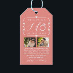 Six Feet Apart Wedding Postponement Change of Date Gift Tags<br><div class="desc">Things don't always go to plan but don't worry, we've got you covered. This collection is perfect for anyone needing to postpone or reschedule their wedding due to Covid. The design allows you to add 2 personalized photos of your choice, along with easy customization of the bold typography wording. This...</div>