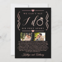 Six Feet Apart Wedding Postponement Change of Date