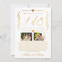 Six Feet Apart Wedding Postponement Change of Date