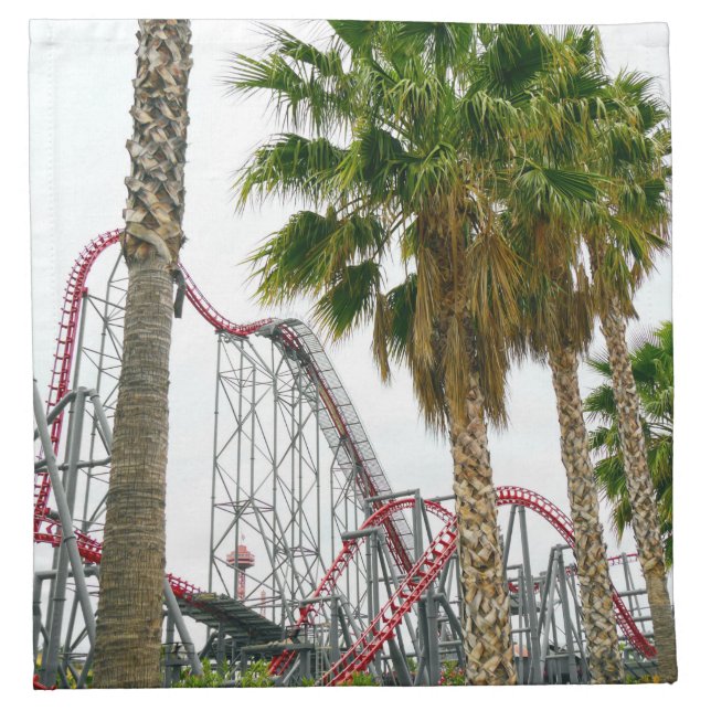 Six Flags Magic Mountain Cloth Napkin (Front)