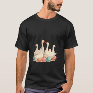 Six Geese A Laying Cut Out Stencil Style 1 T-Shirt