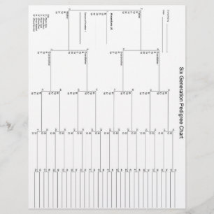 Six Generation Pedigree Paper