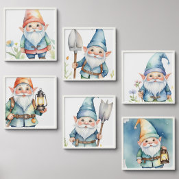 Six Gnomes Peel And Stick Photo Tile