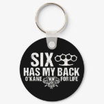 Six Has My Back Keychain
