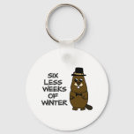 Six less weeks of winter keychain