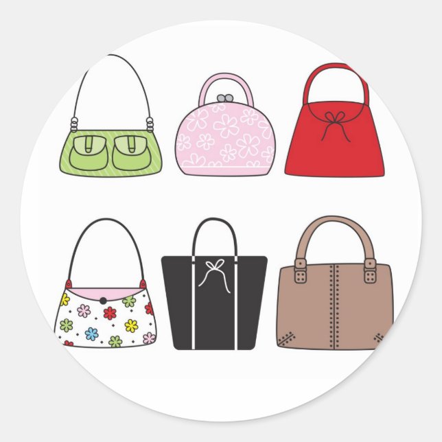 Six Little Purses Stickers (Front)