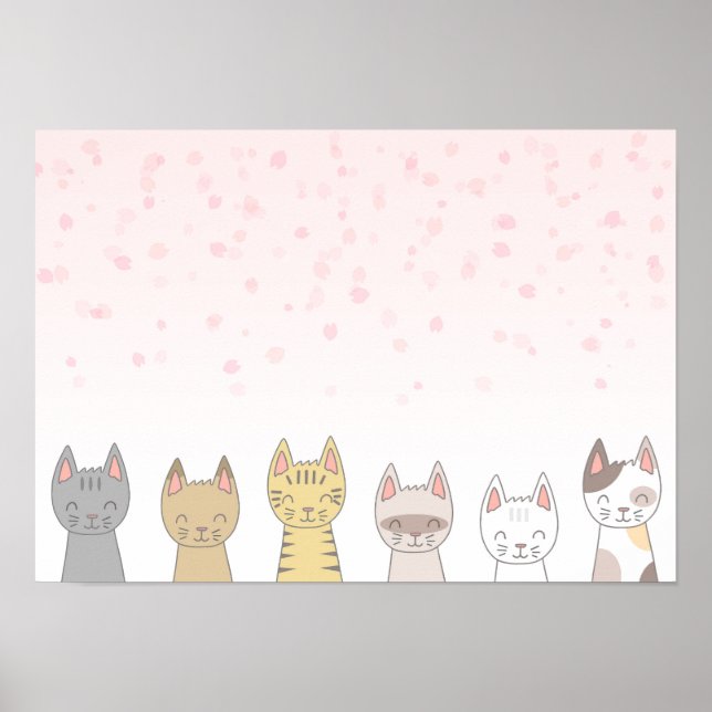 Six lovable cats. poster (Front)