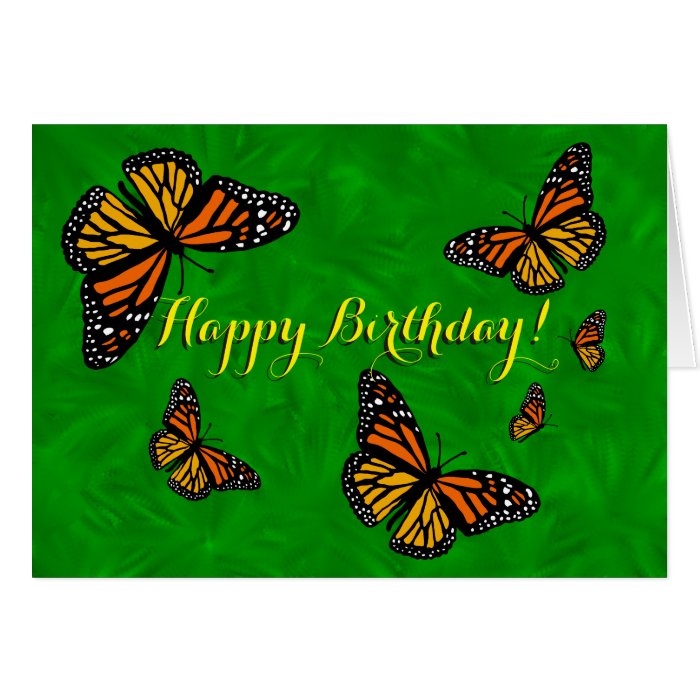 six-monarch-butterflies-happy-birthday-card-zazzle