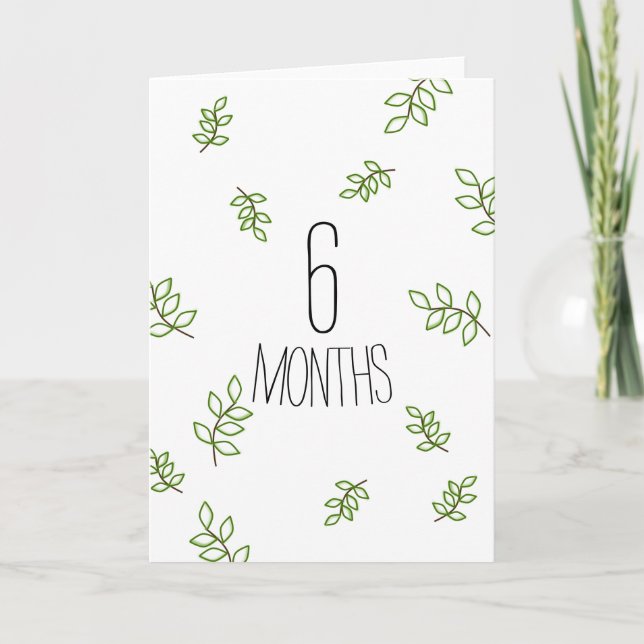 Six Month Anniversary Card (Front)