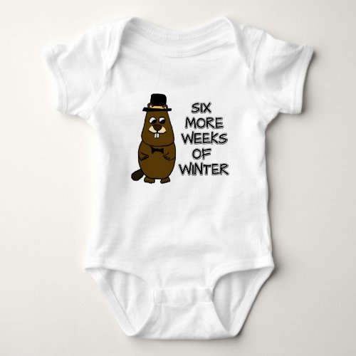 Six more weeks of winter baby bodysuit