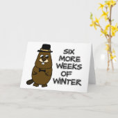 Six more weeks of winter card (Yellow Flower)