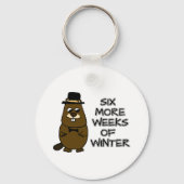 Six more weeks of winter keychain (Back)