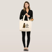 Six more weeks of winter large tote bag (Front (Model))