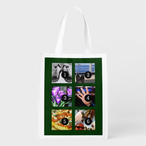 Six of Your Photos to Make Your Own Keepsake Grocery Bag