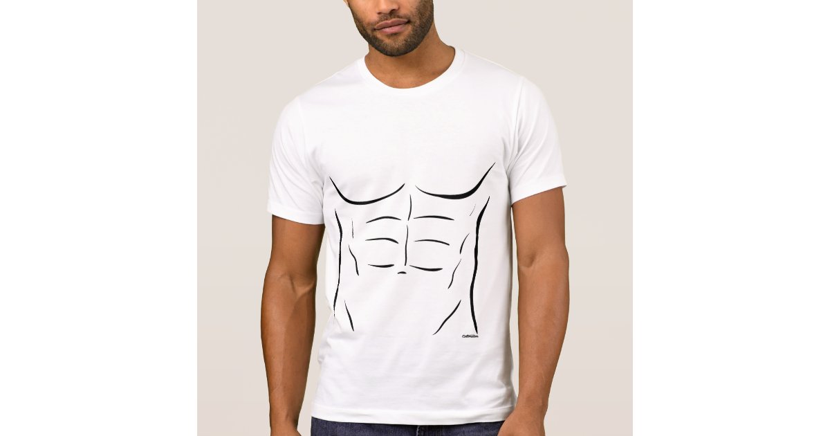 Six-Pack Abs T-Shirt | Zazzle.com