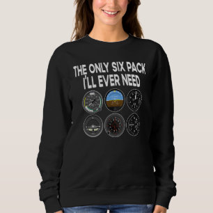 Six Pack Accessorie Pilot Aviation Flying Men Wome Sweatshirt