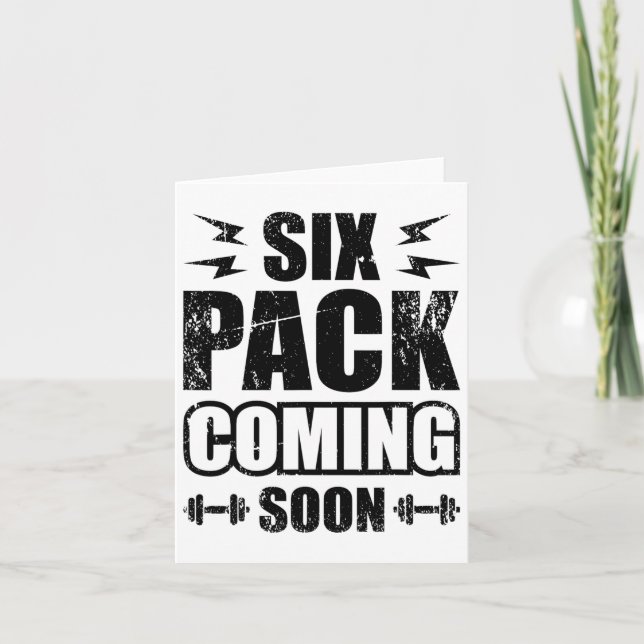 Six Pack Coming Soon  Card (Front)