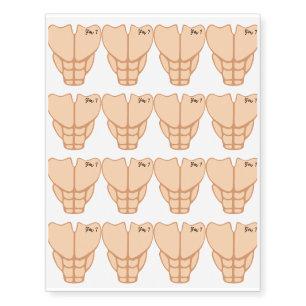 Six Pack I'm 7th Birthday Funny Boy Kids Temporary Tattoos