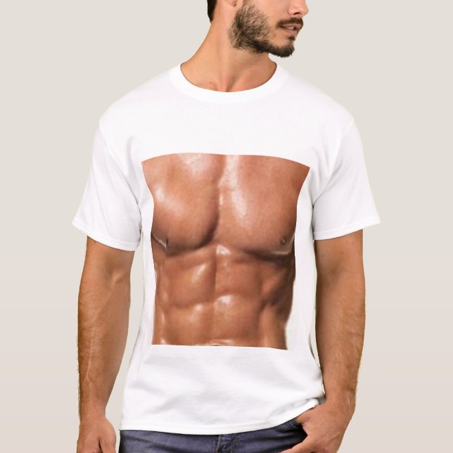 Six Pack inside T-Shirt (Front)