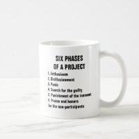 Six phases of a project 1. Enthusiasm 2.Disillusio