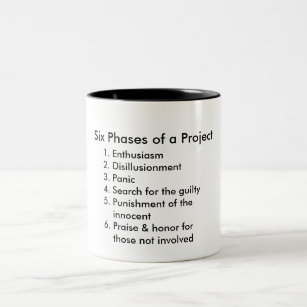 Six Phases of a Project Two-Tone Coffee Mug