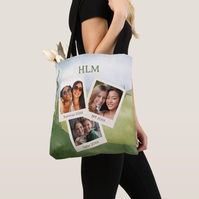 SIX PHOTOS Personalized Tote Bag (Close Up)