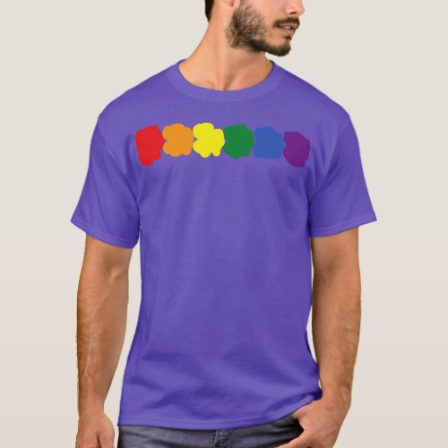 Six Pride Flag Colored Blobs T_Shirt