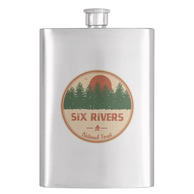 Six Rivers National Forest Flask (Front)