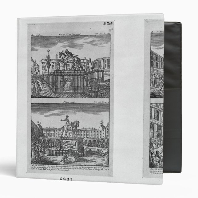 Six royal statues destroyed in Paris 3 Ring Binder (Front/Inside)