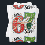 Six Seven 67 6 7 Christmas Meme Funny Xmas Lights Wrapping Paper Sheets<br><div class="desc">Six Seven 67 6 7 Christmas Meme Funny Joke Humor Xmas Holiday Season</div>