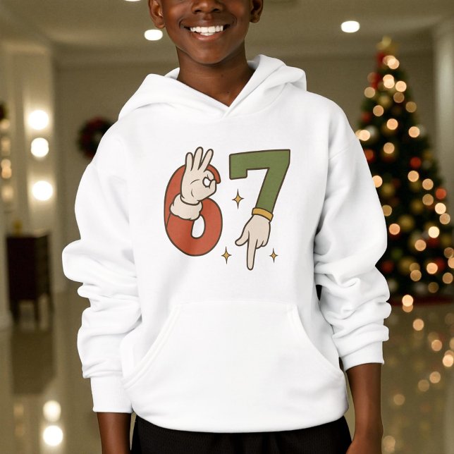 Six Seven 67 6 7 Christmas Santa Elf  Hoodie (Creator Uploaded)
