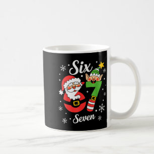 Six Seven 67 Elf Santa Christmas  Coffee Mug