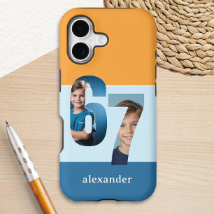 Six Seven 67 Funny Color Block Photo Personalized iPhone 17 Case