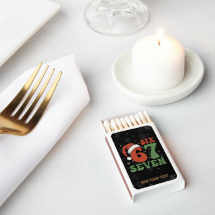 Six Seven 67 Funny Santa Hat Christmas Xmas Meme Matchboxes