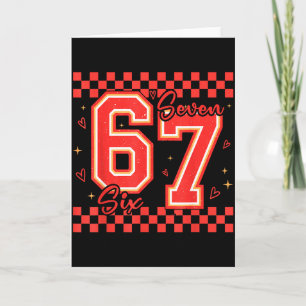 Six Seven 67 Meme Cool Valentine’s For Teens Boys  Card
