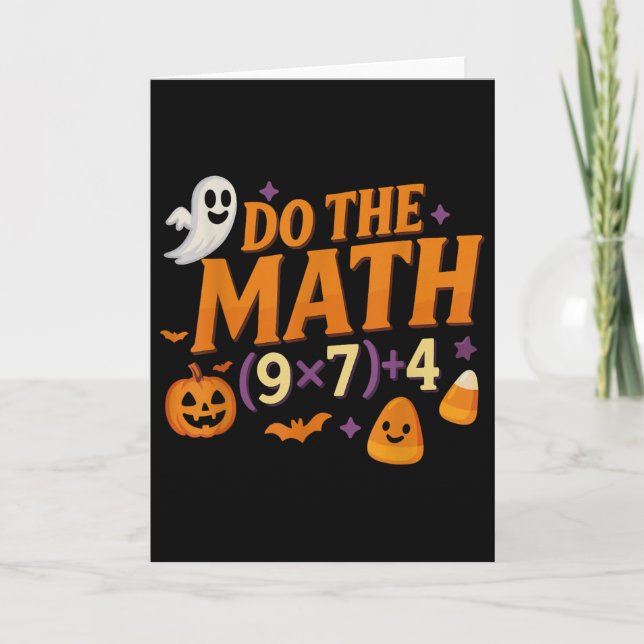 Six Seven 67 Meme Do The Math Halloween Alpha Gen  Card (Front)