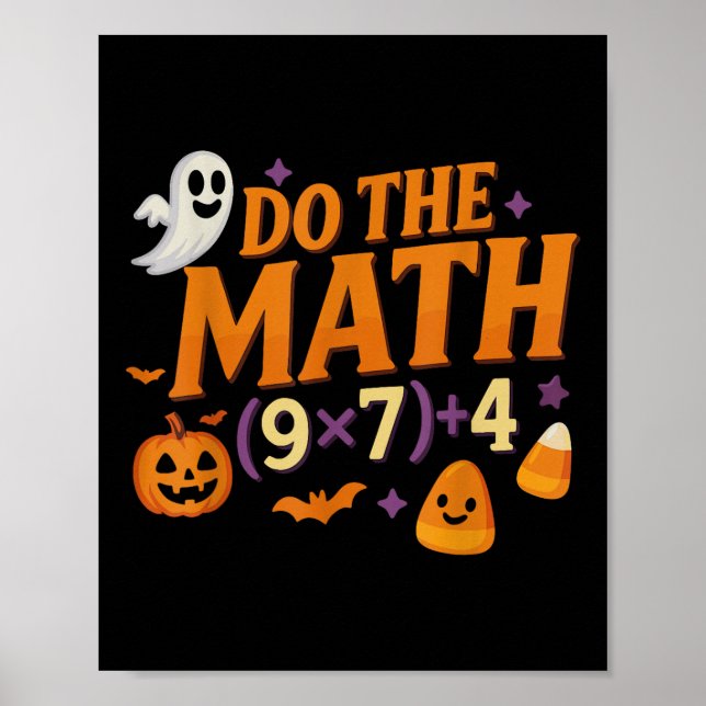 Six Seven 67 Meme Do The Math Halloween Alpha Gen  Poster (Front)