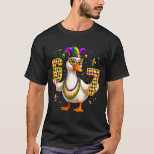 Six Seven 67 Meme Goose With Jester Hat &amp; Bead T-Shirt