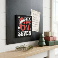 Six Seven 67 Santa Hat Funny Christmas Trend