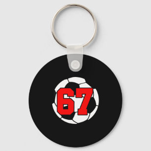 Six Seven 67 Soccer 6 7 Funny Meme 6-7 Gen Alpha S Keychain