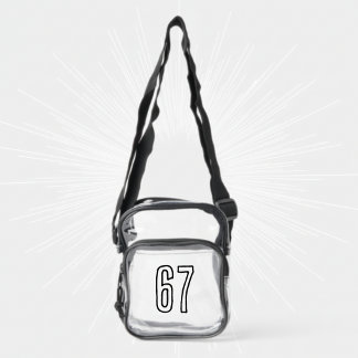 Six Seven 67 Trend Meme  Clear Crossbody Bag