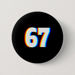 Six Seven 6 7 Edm Optical Illusion Button