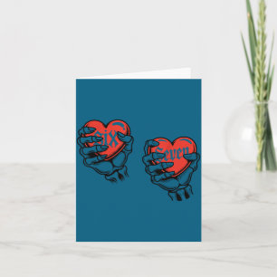 Six Seven 6 7 Meme 67 Skeleton Hand Valentine Cost Card