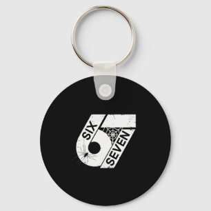 Six Seven 6 7 Meme 6 7 Halloween Costume _1 Keychain
