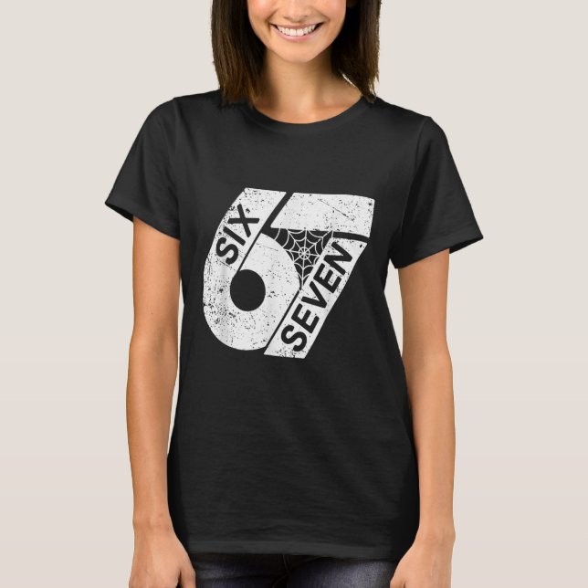 Six Seven 6 7 Meme 6 7 Halloween Costume  T-Shirt (Front)