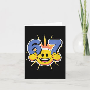 Six Seven 6 7 Meme Design Card