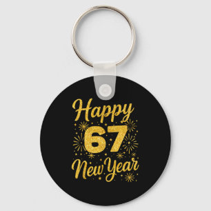 Six Seven 6 7 Meme Funny Happy New Year 67 2026 Keychain