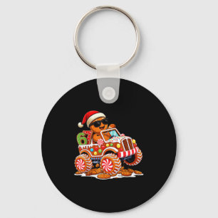 Six Seven 6 7 Monster Truck Gingerbread Man Christ Keychain