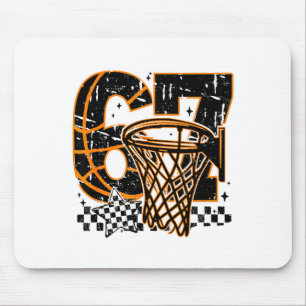 Six Seven Basketball, Funny 67 Basketball, Retro G Mouse Pad